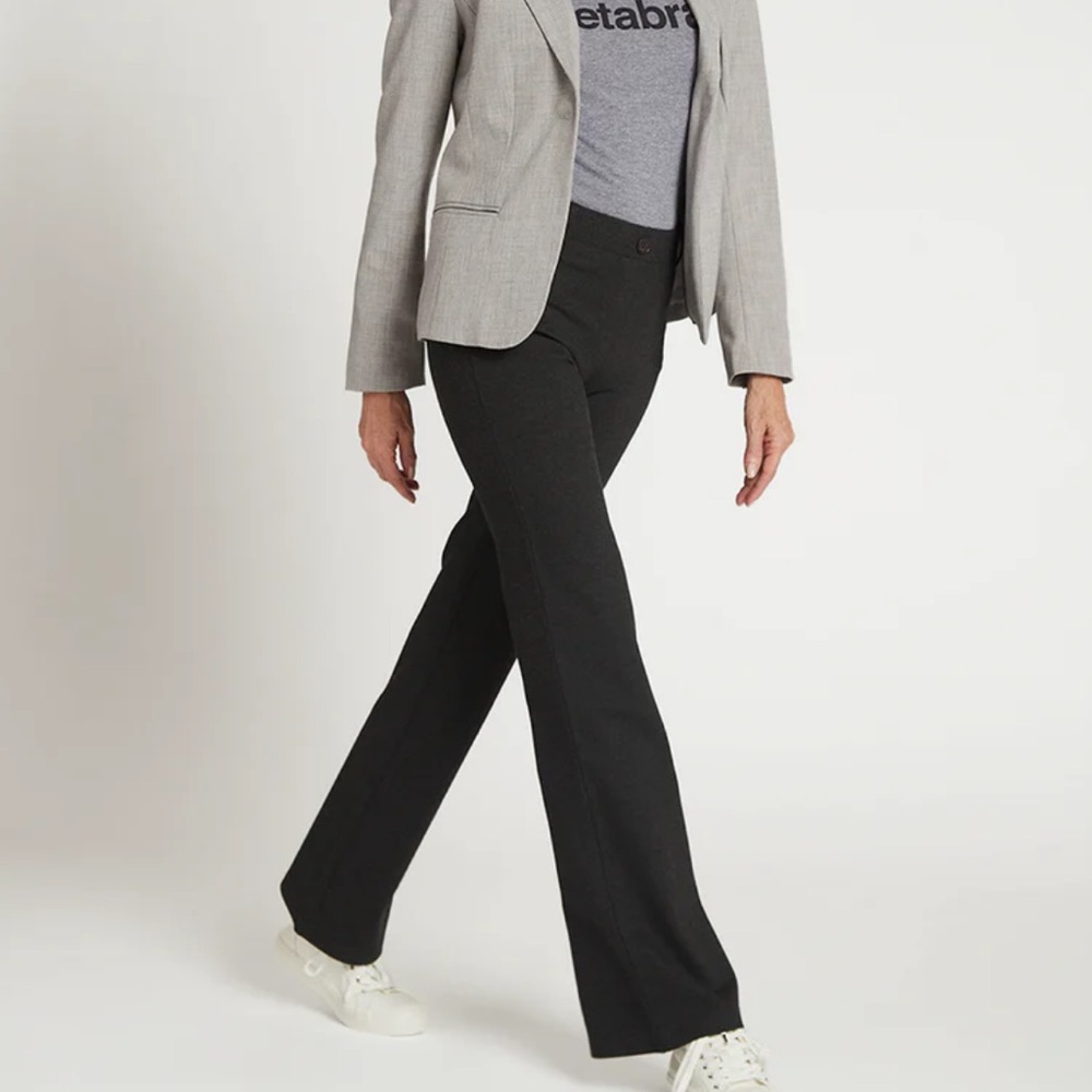 Women's Dark Gray Dress Pants, Yoga Workwear
